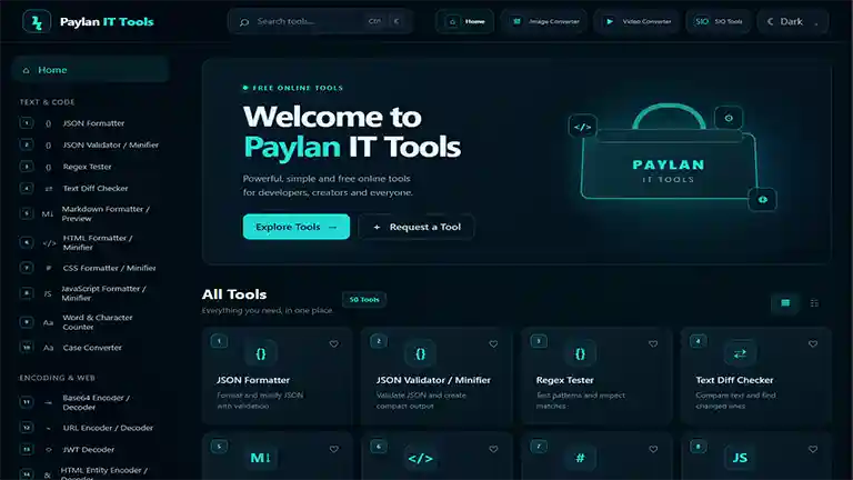 Paylan IT Tools: Free Online Tools for Developers and Creators