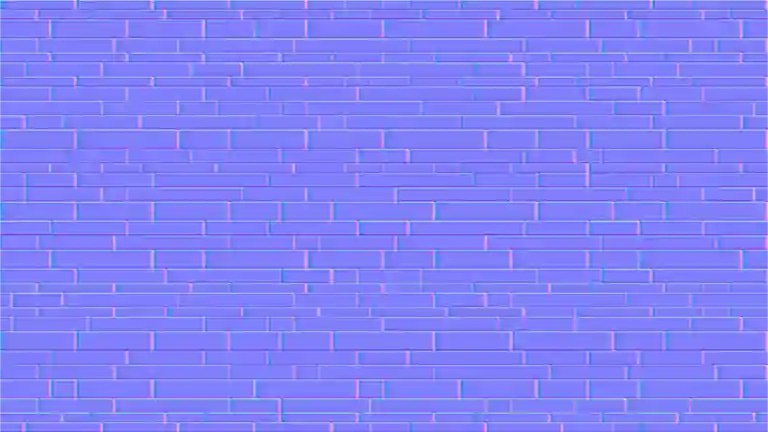 Seamless blue brick wall normal map texture with visible mortar lines and block pattern.